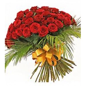 Букет з червоних троянд 51 шт